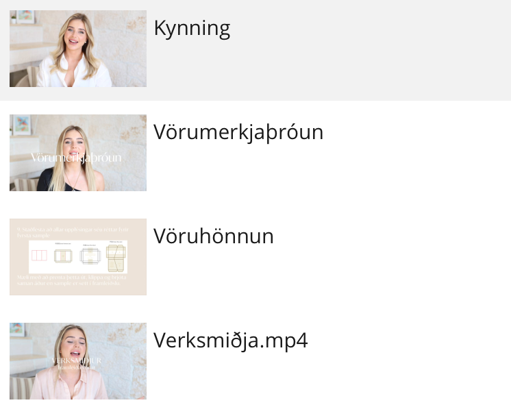 NETNÁMSKEIÐ: Hugmynd að vörumerki