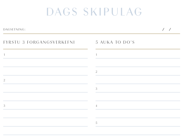 Day planner