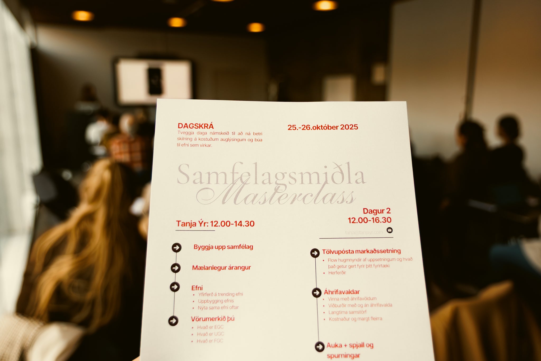 2026 Samfélagsmiðla Masterclass