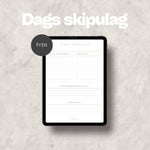 Dags skipulag